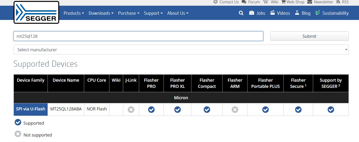 External QSPI flash programming using JLink | Community