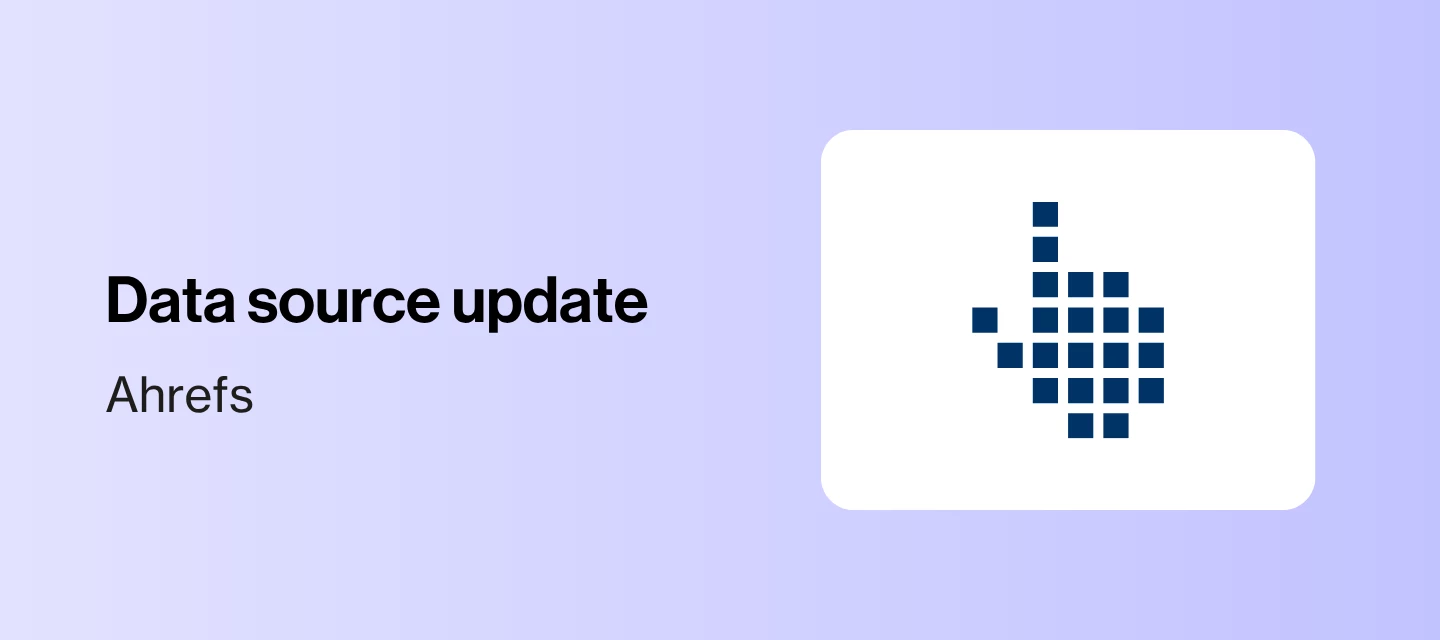 Ahrefs data source reconnect required
