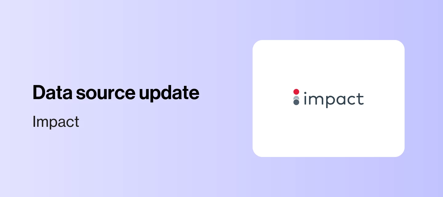 Impact data source affected by Impact API rate limit change