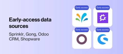 We have released 4 new data sources