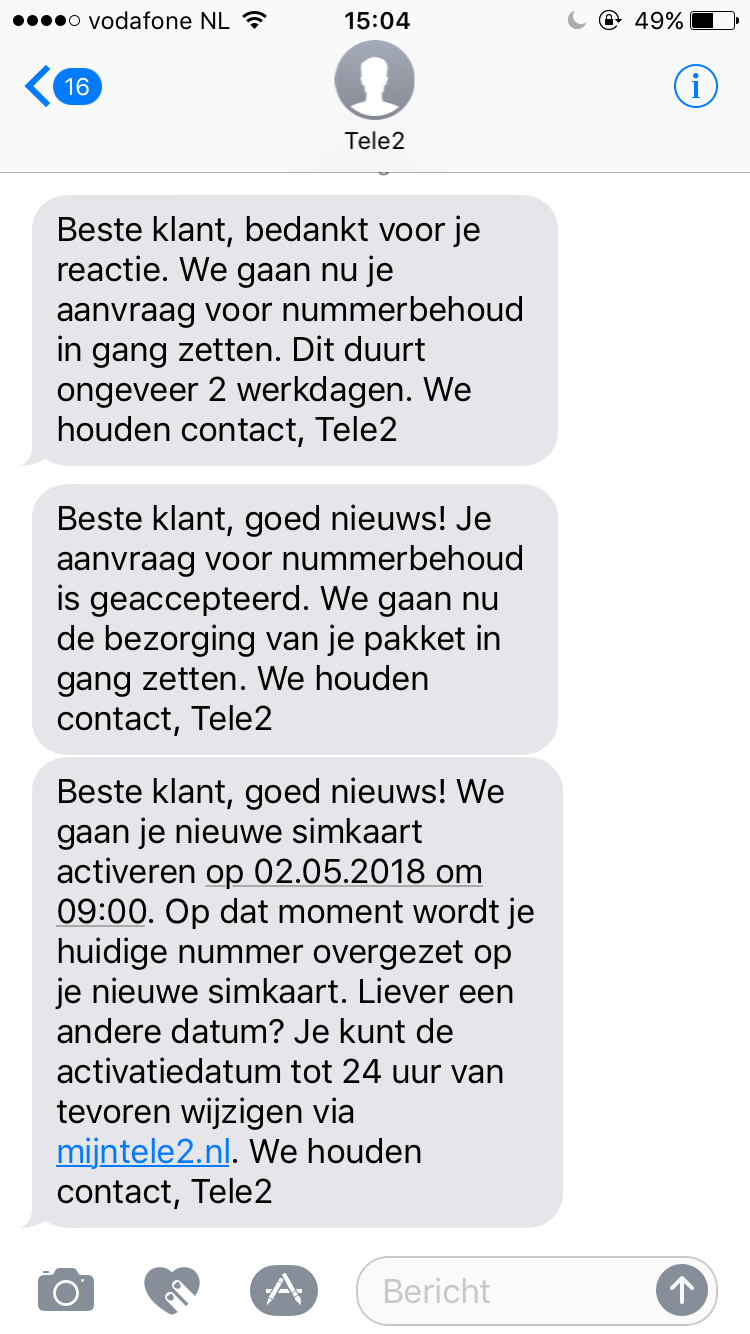 Activatie simkaart tele 2. Nummerbehoud  Tele2 Forum