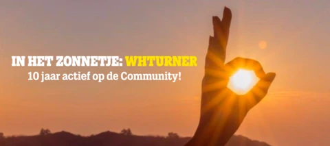 WhTurner is al 10 jaar actief op de Community!