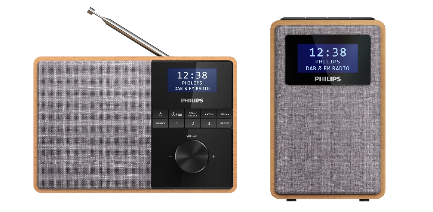 Esittelyssä Philips R5505 -kannettava radio ja R5005 -kelloradio