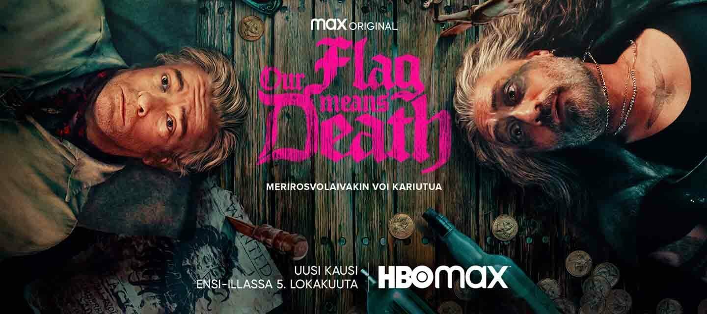 Komediasarja Our Flag Means Death jatkuu HBO Maxilla 5.10.