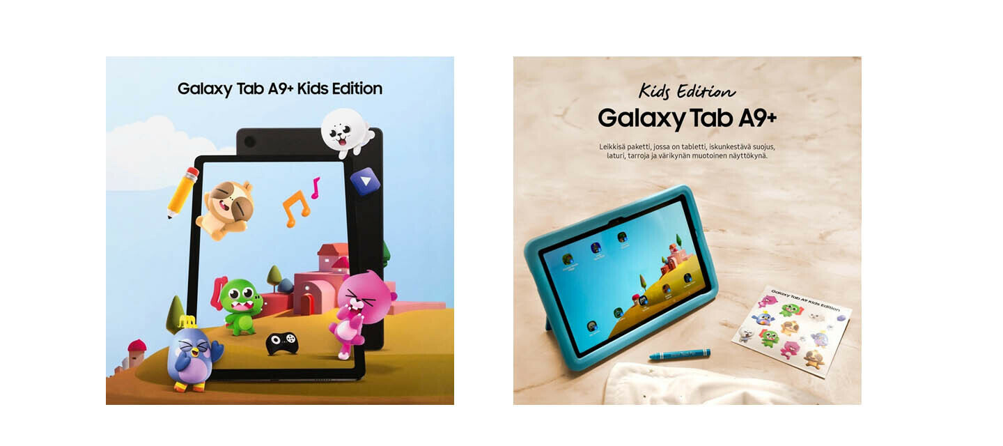 Esittelyssä Samsung Galaxy Tab A9+ Kids Edition -tabletti
