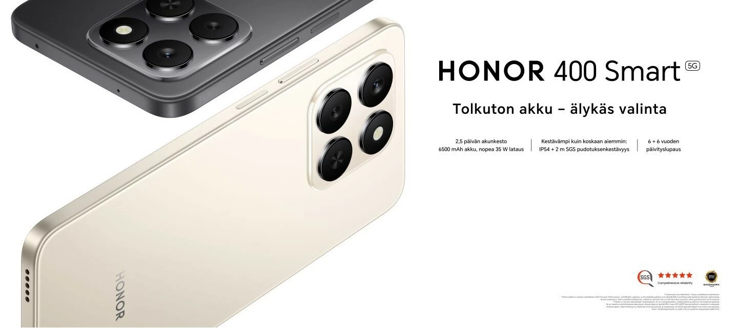 Esittelyssä Honor 400 Smart -älypuhelin