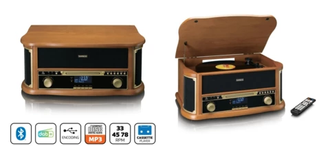 Esittelyssä nostalginen Lenco TCD-2571 Retro -audiojärjestelmä