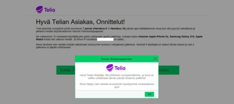 Huijauksia Telian nimissä - älä mene ansaan!