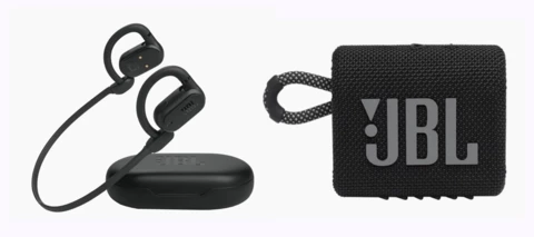 Esittelyssä JBL Soundgear Sense -bluetooth-kuulokkeet ja JBL Go 3 -bluetooth-kaiutin