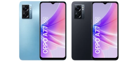 Oppo A77 5G - Suuri akku tarjoaa pitkän käyttöajan