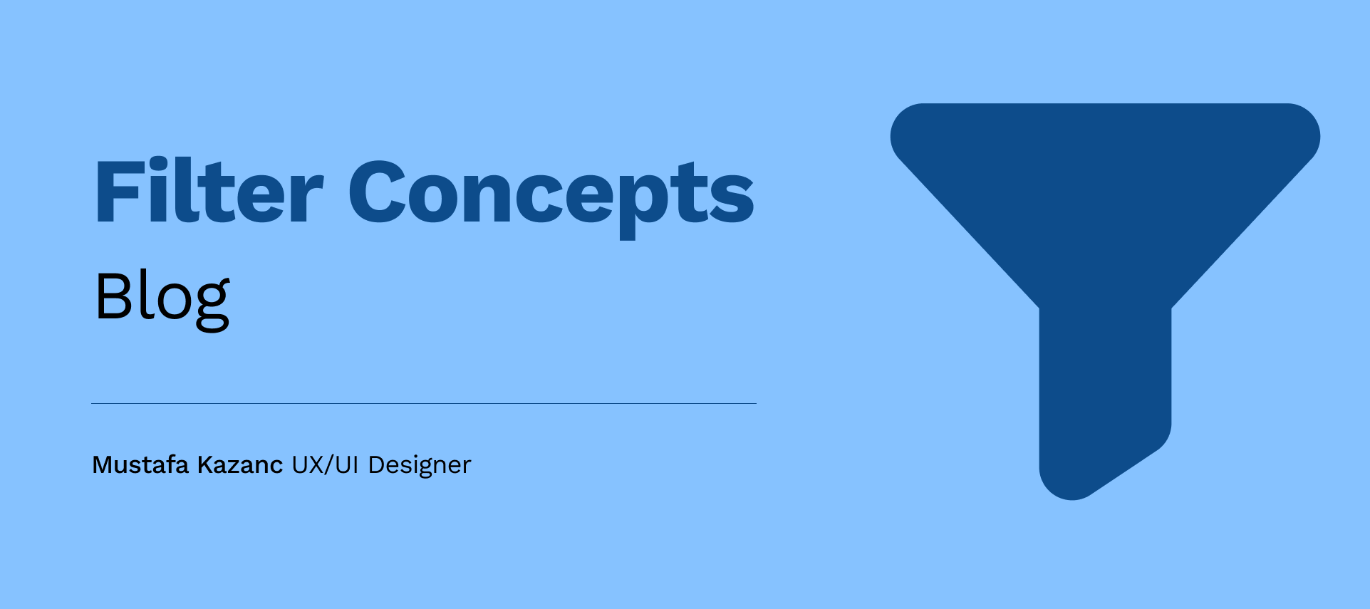 Filter Concepts - what's your opinion?