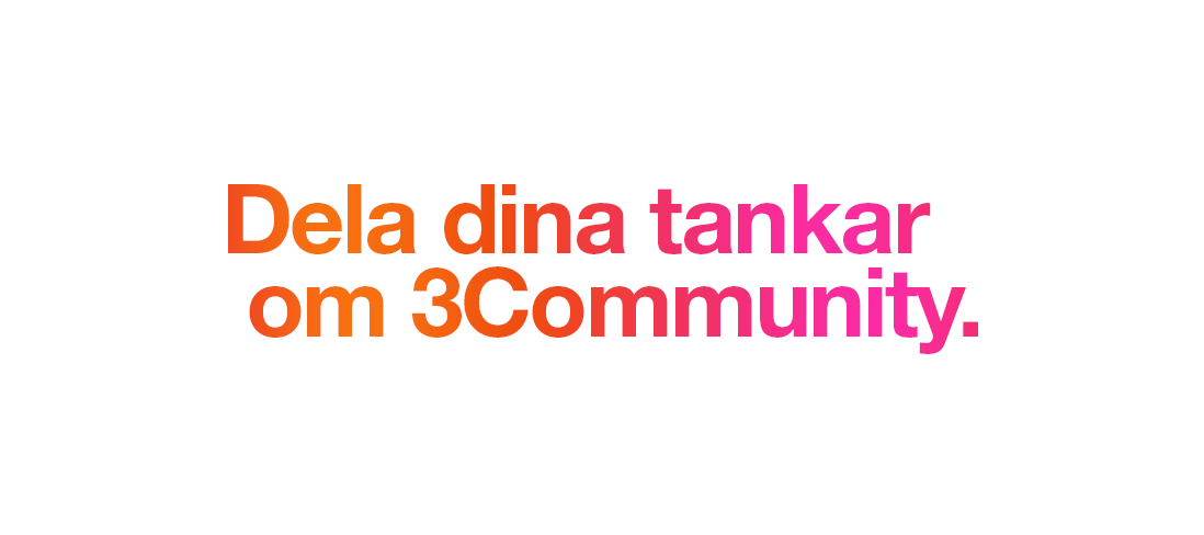 Var med och påverka 3Community