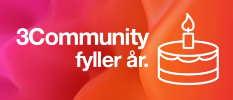 3Community blir 1 år!