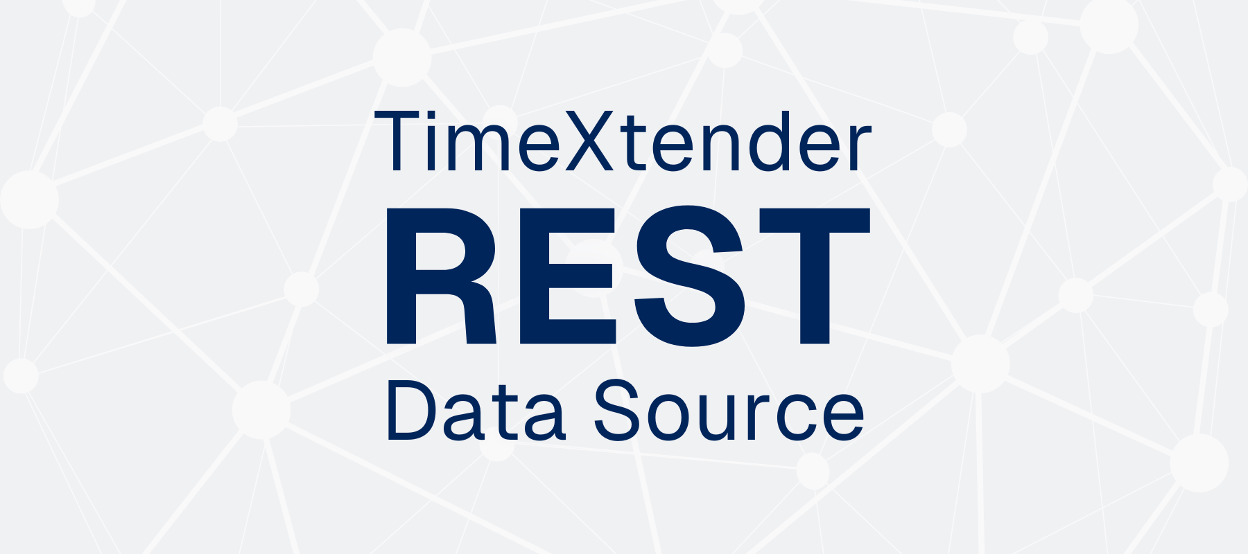 TimeXtender REST data source