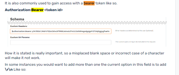 Can I use a bearer authorization token for the REST API Source