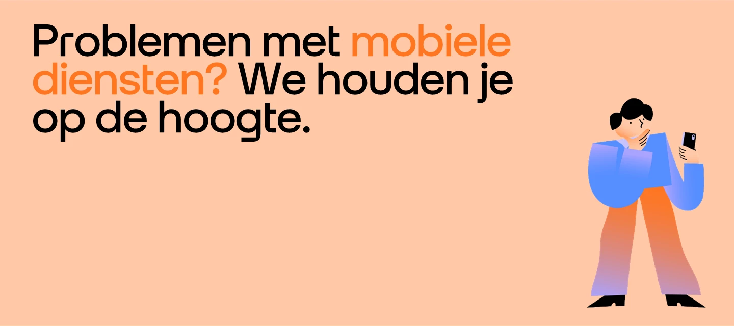 Is er een storing met de mobiele diensten van Odido?