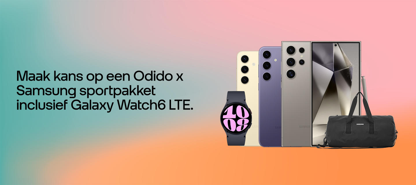 Maak kans op een Odido x Samsung sportpakket incl. Galaxy Watch6 LTE