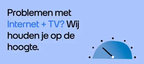 Is er een storing bij Internet + TV van Odido?