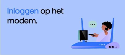 Inloggen op het modem