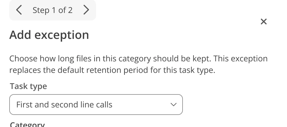 Responsible data management: set up exceptions