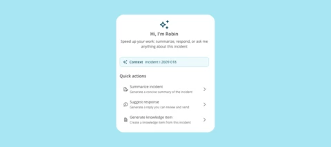 Meet TOPdesk Robin, your AI teammate