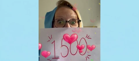 1,500 of us! Thank you 🎉