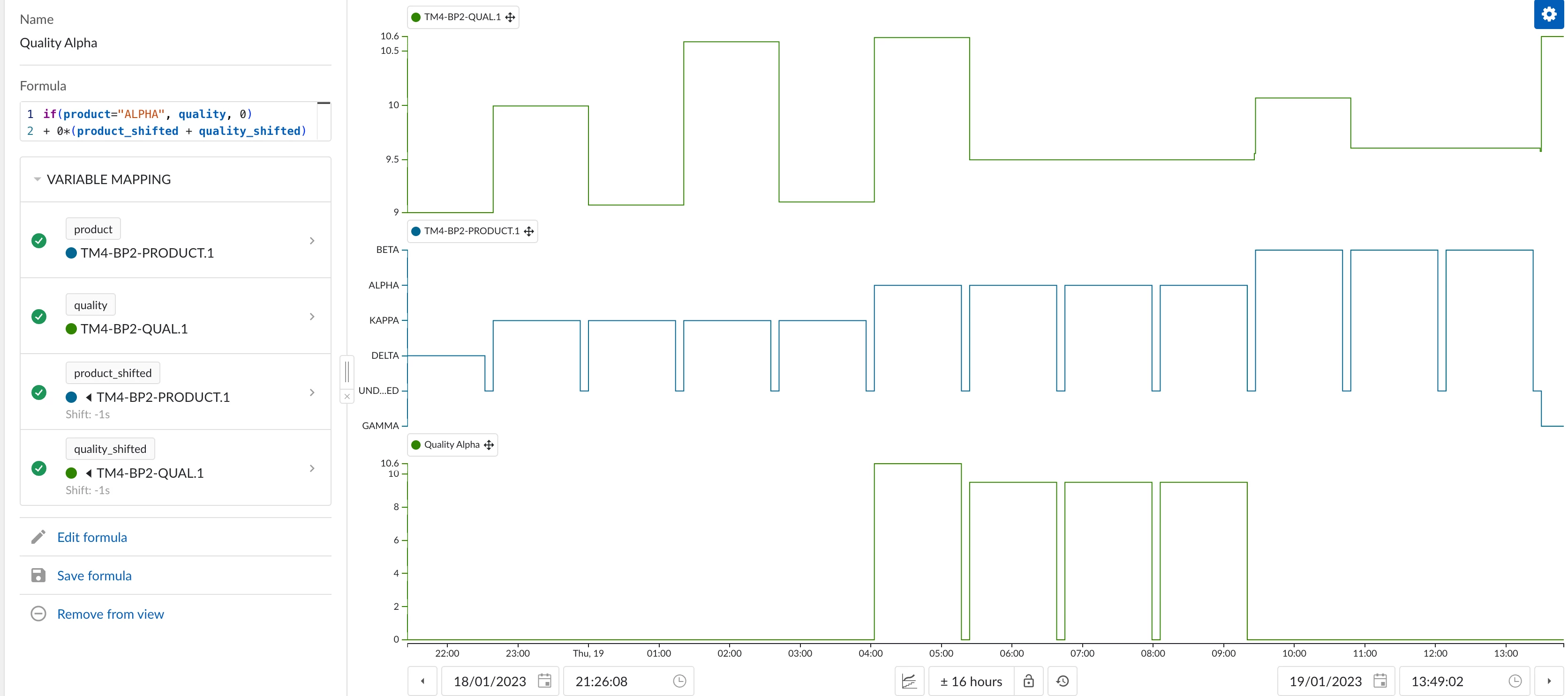 Creating stepped formula tags