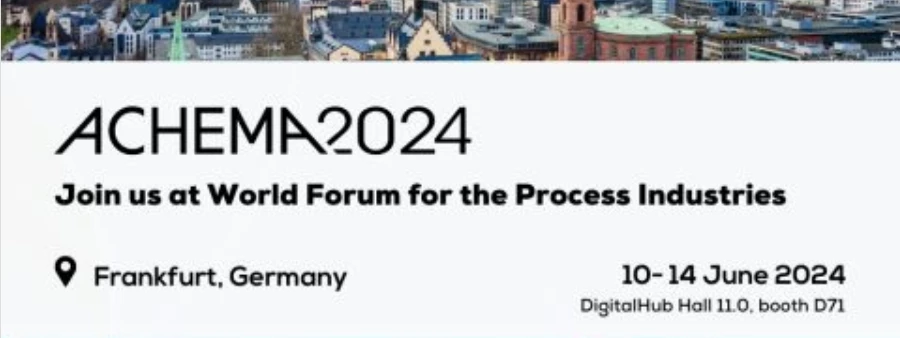 Meet us at ACHEMA 2024