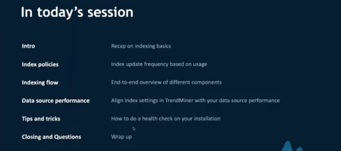 [Recording] TrendMiner Success Series: Admin - TrendMiner Indexing: From Understanding to Optimization