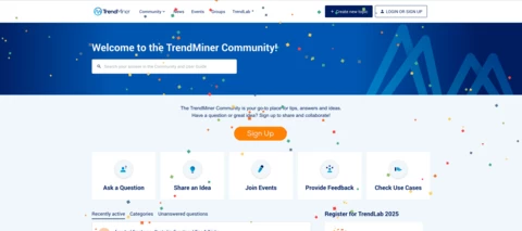 Celebrating 1 year of TrendMiner Community!