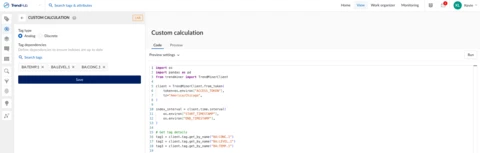 Calculating median value using custom calculation (tag builder)