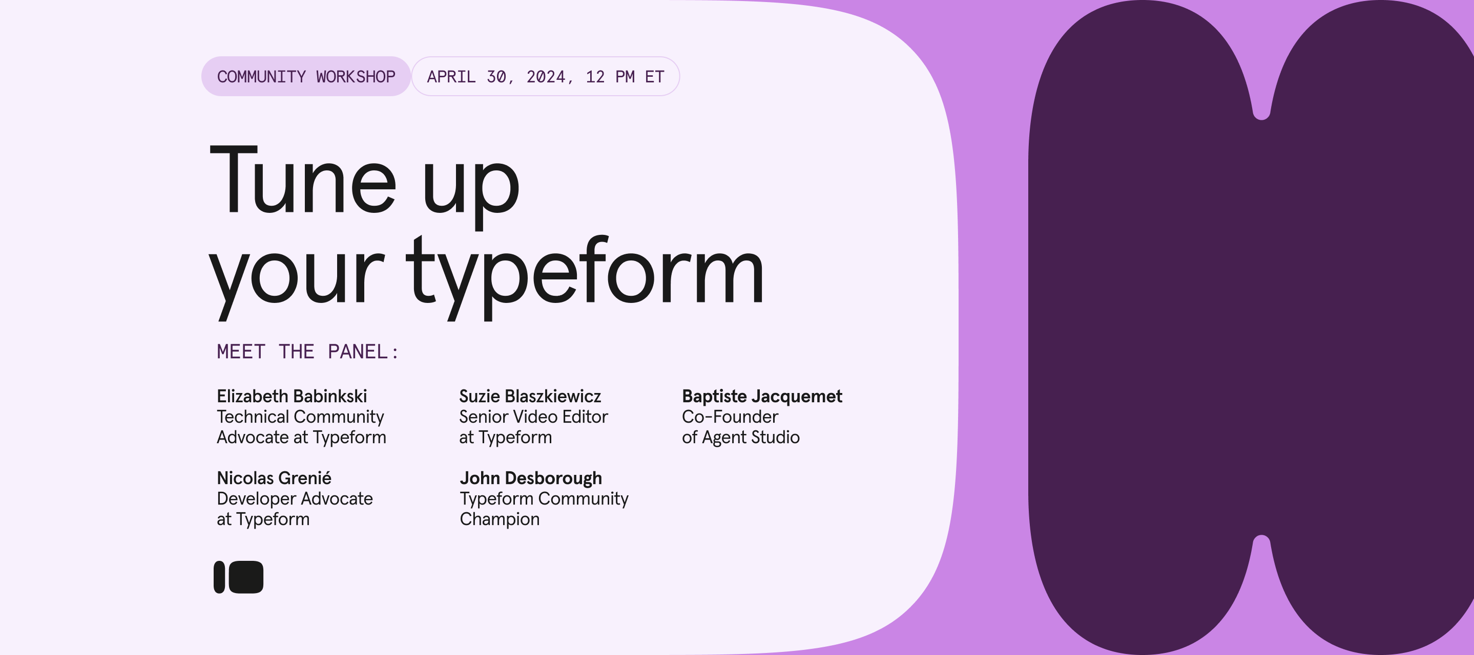 Rewatch our live workshop: Discover how to tune up your typeform🪛