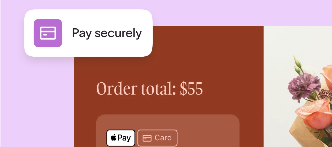 Let your audience check out faster with Apple Pay or Google Pay