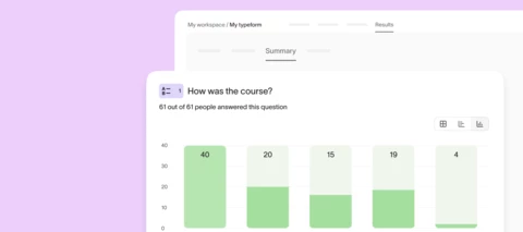A smarter way to analyze your Typeform results