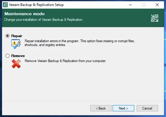 failed to connect to veeam backup and replication server