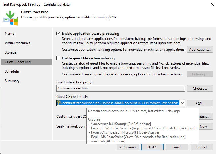 veeam login