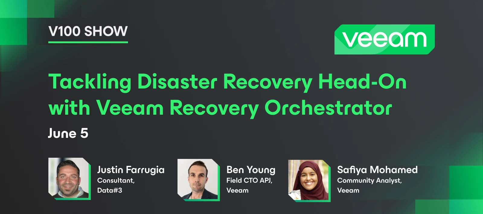 Veeam 100 Show: Tackling Disaster Recovery Head-On with Veeam Recovery Orchestrator