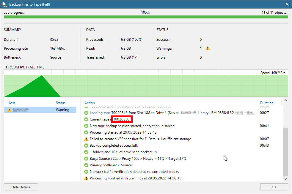 veeam backup to tape best practice