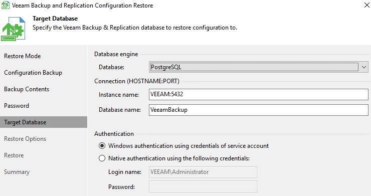 V12] Migrate MS SQL to PostgreSQL issue | Veeam Community Resource Hub