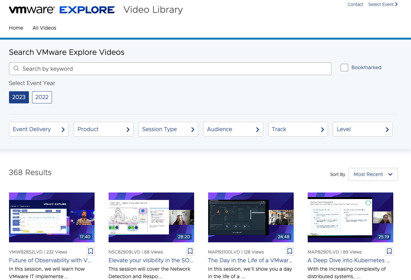 VMware Explore 2023 Las Vegas - Video Library