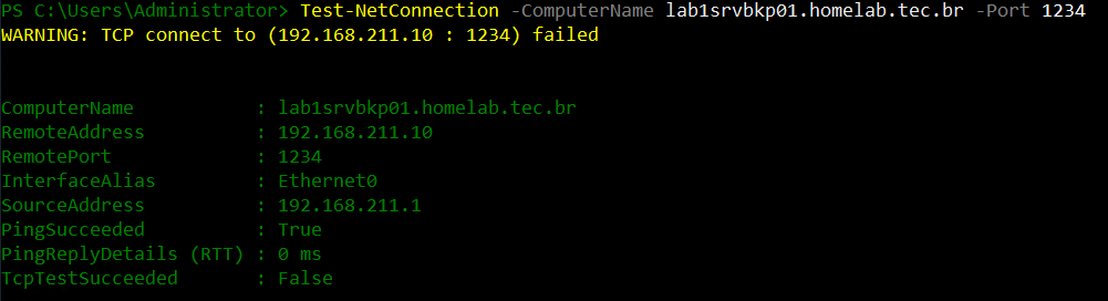 How to use telnet to test connectivity to TCP ports