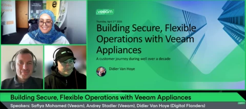 Veeam 100 Show - Building Secure, Flexible Operations with Veeam Appliances