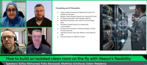 Veeam 100 Show - How to build an isolated clean room on the fly with Veeam's flexibility